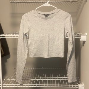 NWT * Forever 21 gray Ribbed long sleeve T-shirt size medium medium